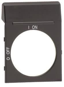 ABB OPB2 Blanco-Schild schwarz f. OPB2