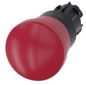 Not-Halt-Pilzdrucktaster, 22mm, rund, rot