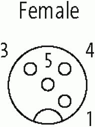 M12 Bu. 90° freies Ltg.-ende LED+Entstörung