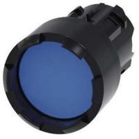 Drucktaster, 22mm, rund, blau, Frontring 3SU1000-0DB50-0AA0