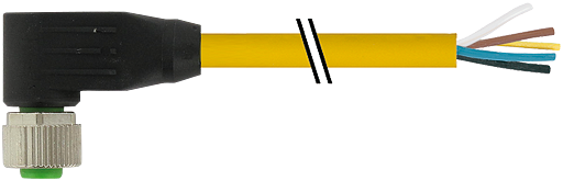 M12 Bu. 90° freies Ltg.-ende