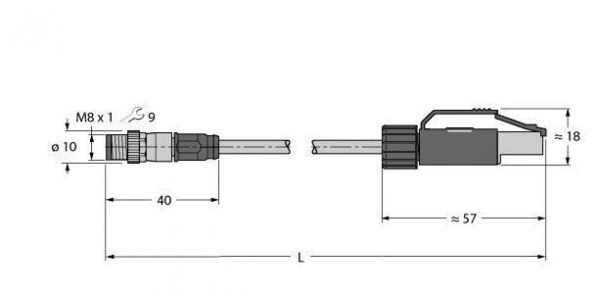 PSGS4M-RJ45S-4414-25M