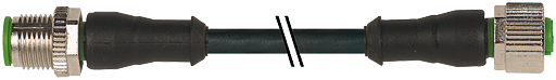 M12 St. 0° / M12 Bu. 0° V4A