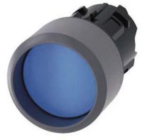 Drucktaster, 22mm, rund, blau, Frontring 3SU1030-0CB50-0AA0