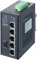 6 Port Unmanaged Gigabit Switch 4 PoE 1 SFP Ports IP20 Metall 48V 58191