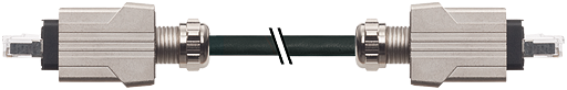 RJ45 Push Pull St. 0°/ RJ45 Push Pull St. 0°