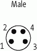 : M8 Flanschstecker : M8 Flanschstecker Vorderwandmontage