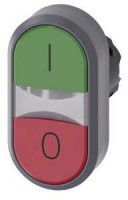 Doppeldrucktaster, 22mm, rund, grün: I, rot: O 3SU1030-3AB42-0AK0