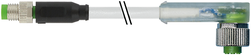 M8 St. 0° / M12 Bu. 90° LED