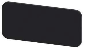 Bezeichnungsschild 12,5x27mm, Schild schwarz, ohne Aufschrift