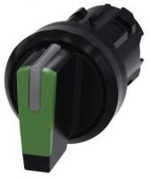 Knebelschalter, beleuchtbar, 22mm, rund, grün 3SU1002-2BP40-0AA0