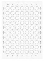 Einlegeschilder zum Bedrucken für Leuchtdrucktaster, milchig, ohne Aufschr 3SU1900-0BH60-0AA0