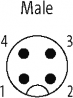 : M12 St. ger. mit freiem : M12 St. ger. mit freiem Leitungsende
