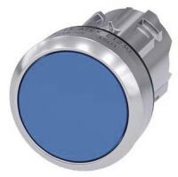 Drucktaster, 22mm, rund, blau, Druckknopf 3SU1050-0AB50-0AA1