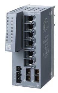 SCALANCE XC106-2, unmanaged IE Switch, 6x 10/100MBit/s RJ45-Ports