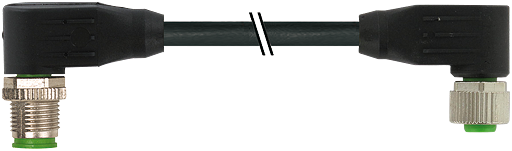 M12 St. 90° / M12 Bu. 90° CANopen/DeviceNet