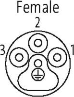 : MQ15-X-Power : MQ15-X-Power Flanschbuchse geschirmt VM gerade