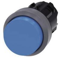 Drucktaster, 22mm, rund, blau, Druckknopf 3SU1030-0BB50-0AA0