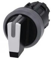Knebelschalter, beleuchtbar, 22mm, rund, schwarz 3SU1032-2BP60-0AA0