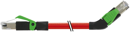 RJ45 St. 0°/ RJ45 St. 45°links, Ethernet