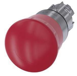 Not-Halt-Pilzdrucktaster, 22mm, rund, rot, Drehentriegelung