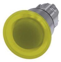 Pilzdrucktaster, beleuchtet, 22mm, rund, gelb, 40mm 3SU1051-1BA30-0AA0