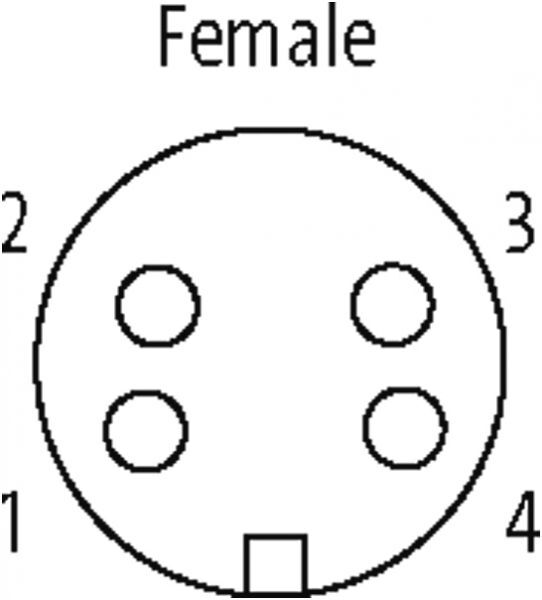 7/8'' Buchse ger. selbstanschl. m. Schraubkl.