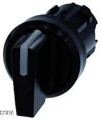 Knebelschalter, beleuchtbar, 22mm, rund, Kunststoff, schwarz
