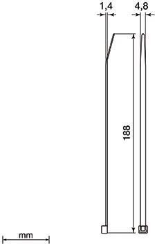 Unex 2244-1 Kabelbinder 4,8x188 grau
